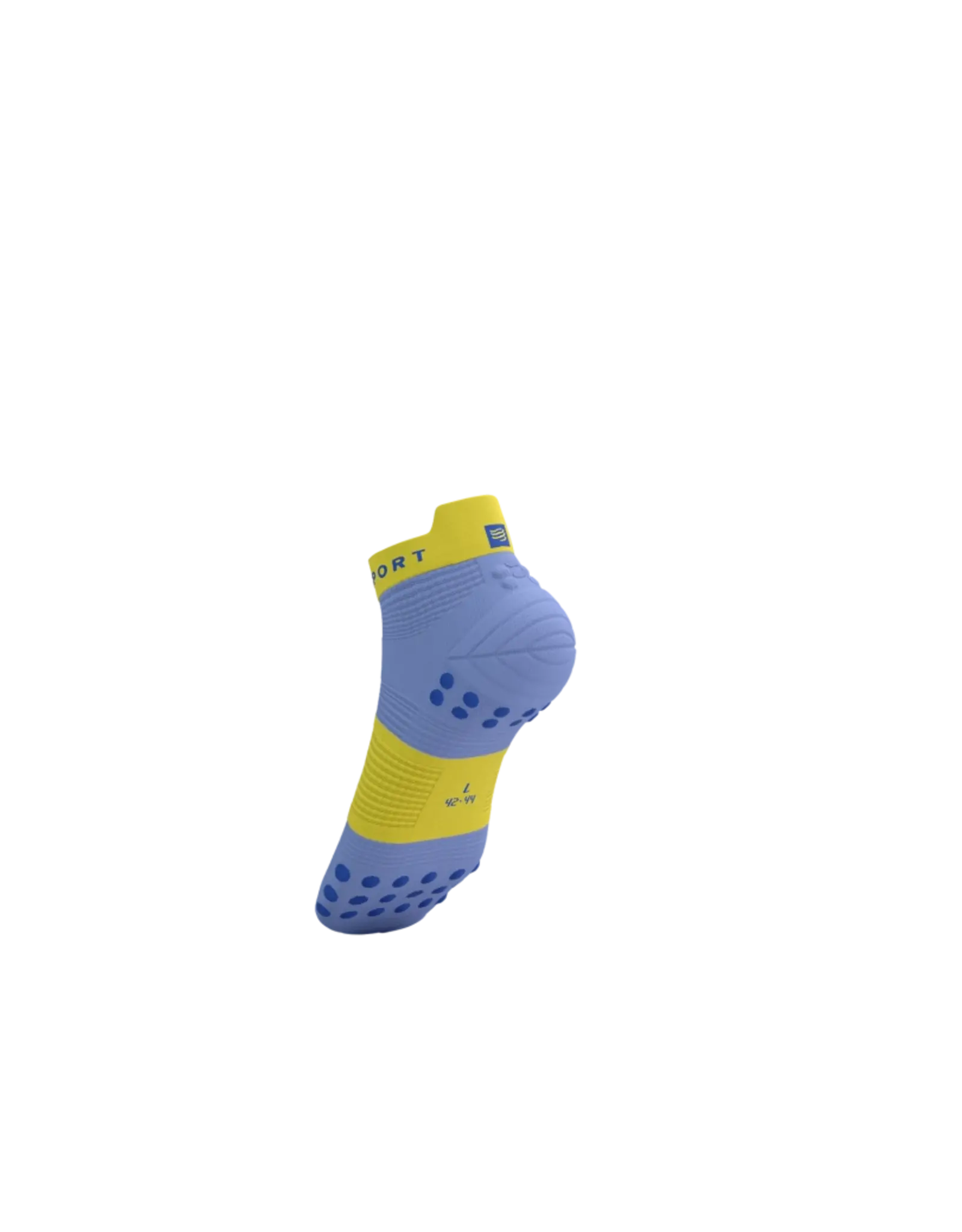 Compressport Pro Racing Socks V4.0 Run Low - Jacaranda/Maize