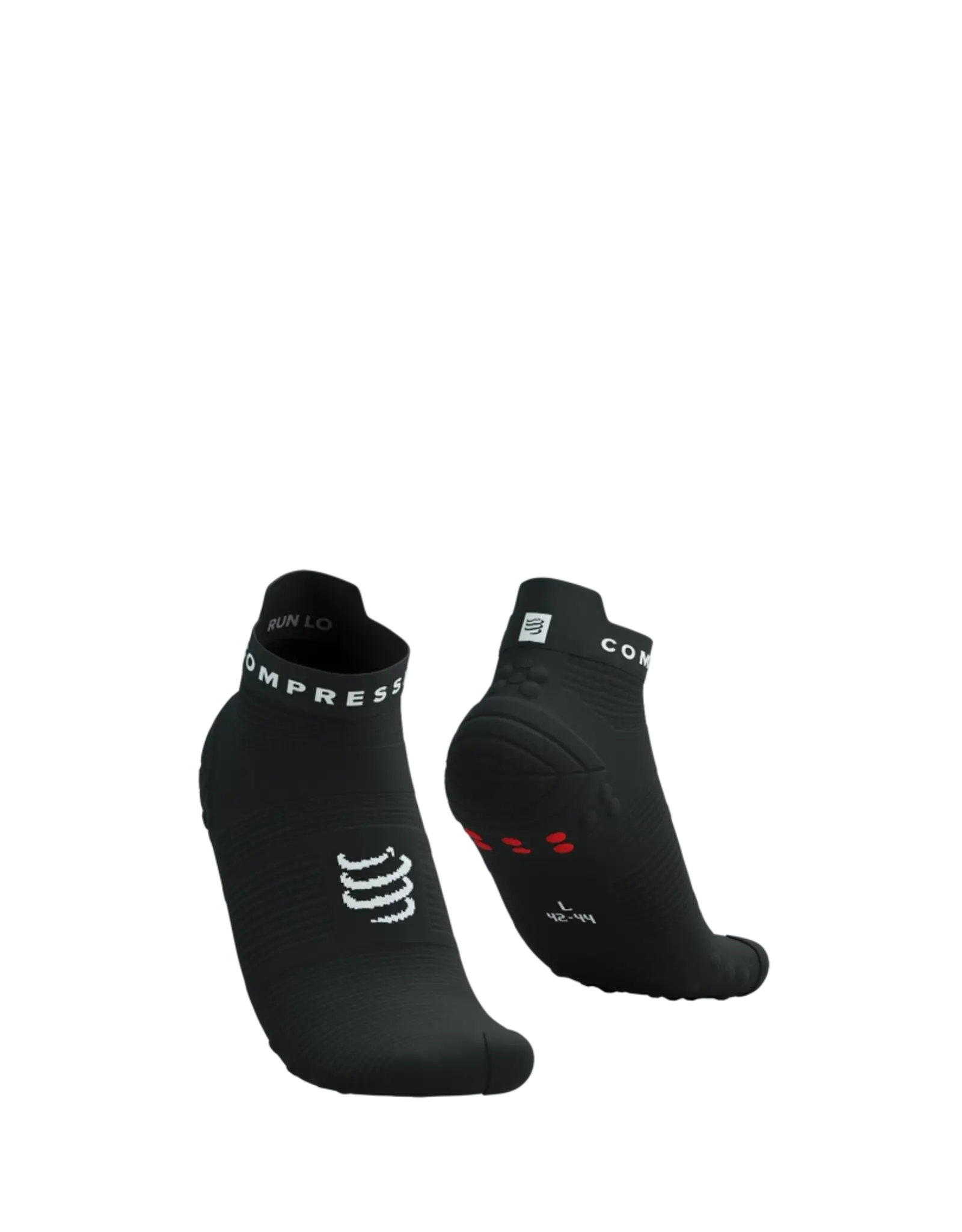 Compressport Pro Racing Socks V4.0 Run Low - Black/White