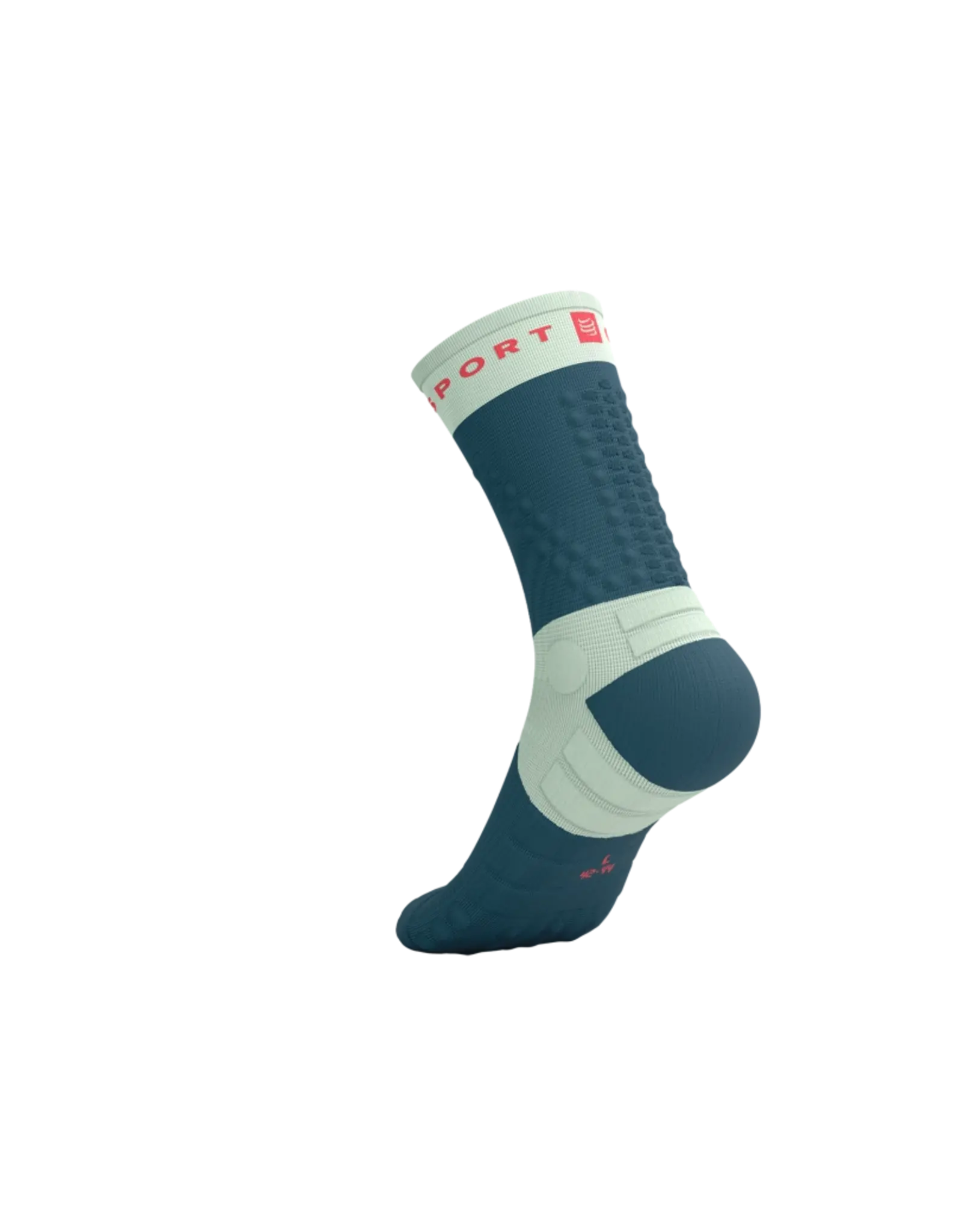 Compressport Ultra Trail Socks V2.0 - Stargazer/Aqua/Fluo Red
