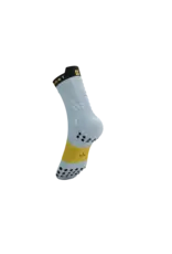 Compressport Pro Racing Socks V4.0 Trail - Grey Dawn/Ceylon Yellow