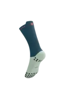 Compressport Pro Racing Socks V4.0 Bike - Stargazer/Aqua/Fluo Red
