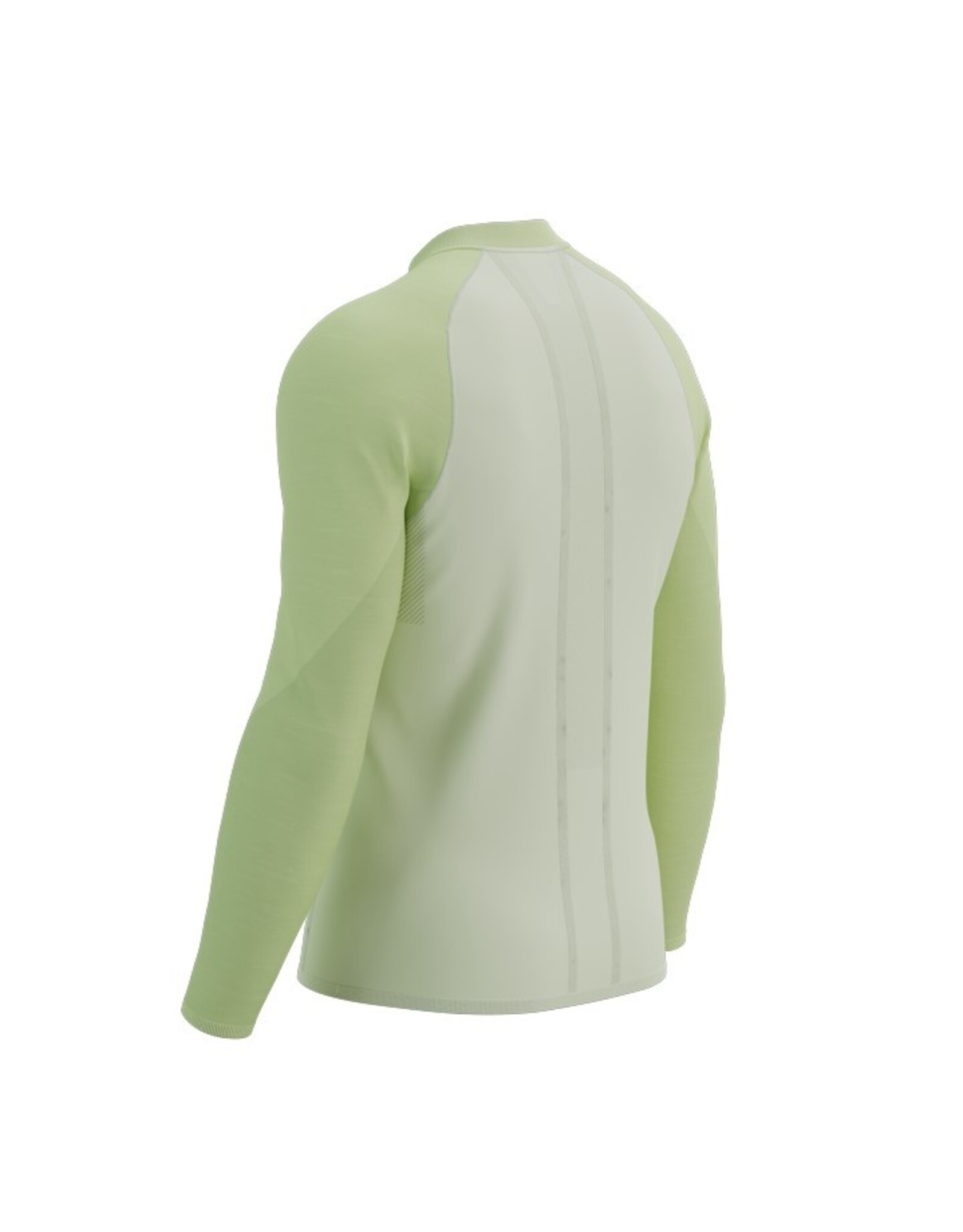 Compressport Trail Hz LS Tshirt M - Sugar/Shadow Lime