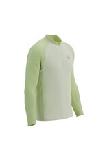 Compressport Trail Hz LS Tshirt M - Sugar/Shadow Lime
