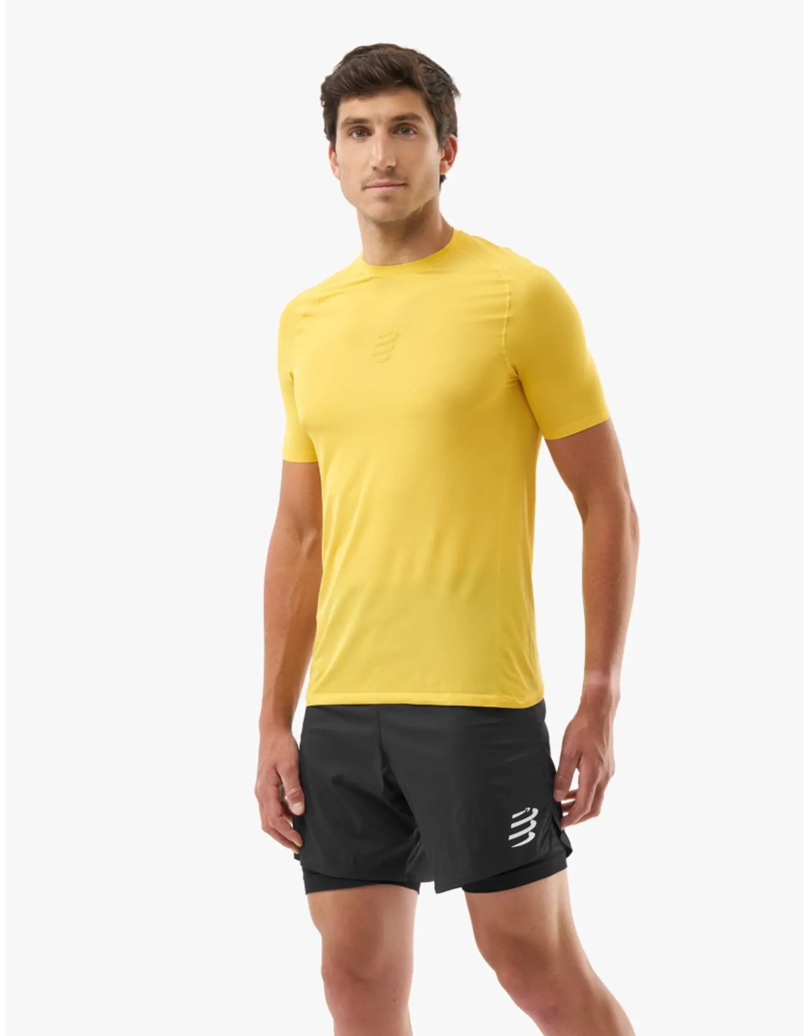 Compressport Trail Racing SS Tshirt M - Ceylon Yellow