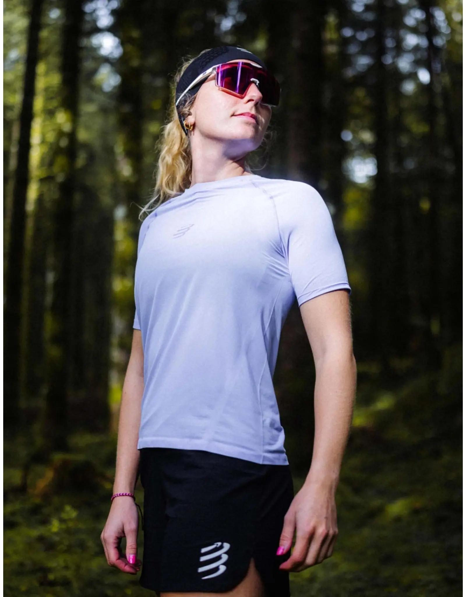 Compressport Trail Racing SS Tshirt W - Jacaranda