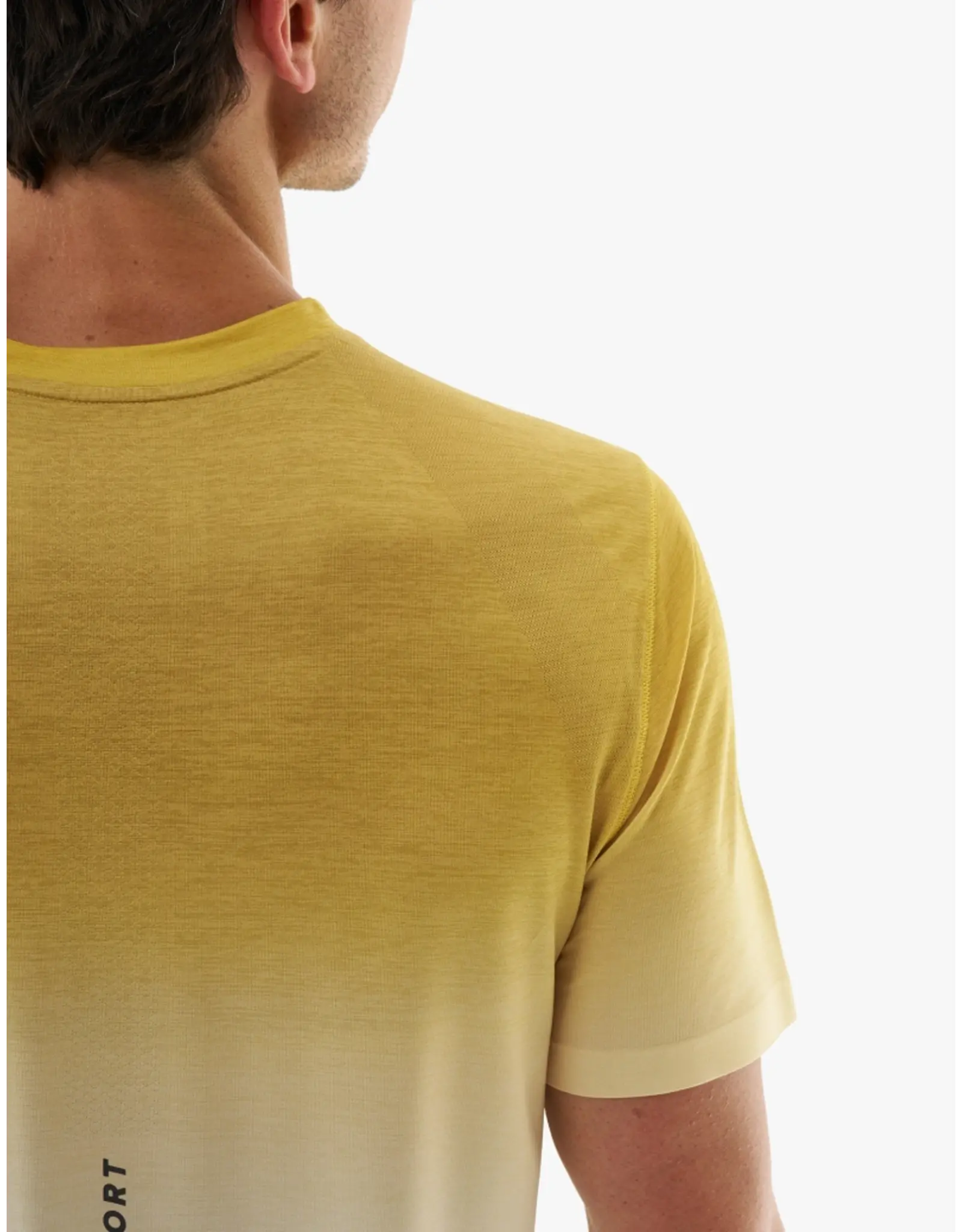 Compressport Performance SS Tshirt M - Ceylon Yellow/Grey Dawn