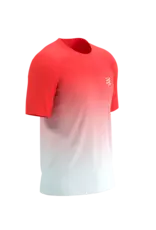 Compressport Performance SS Tshirt M - Fluo Red/White