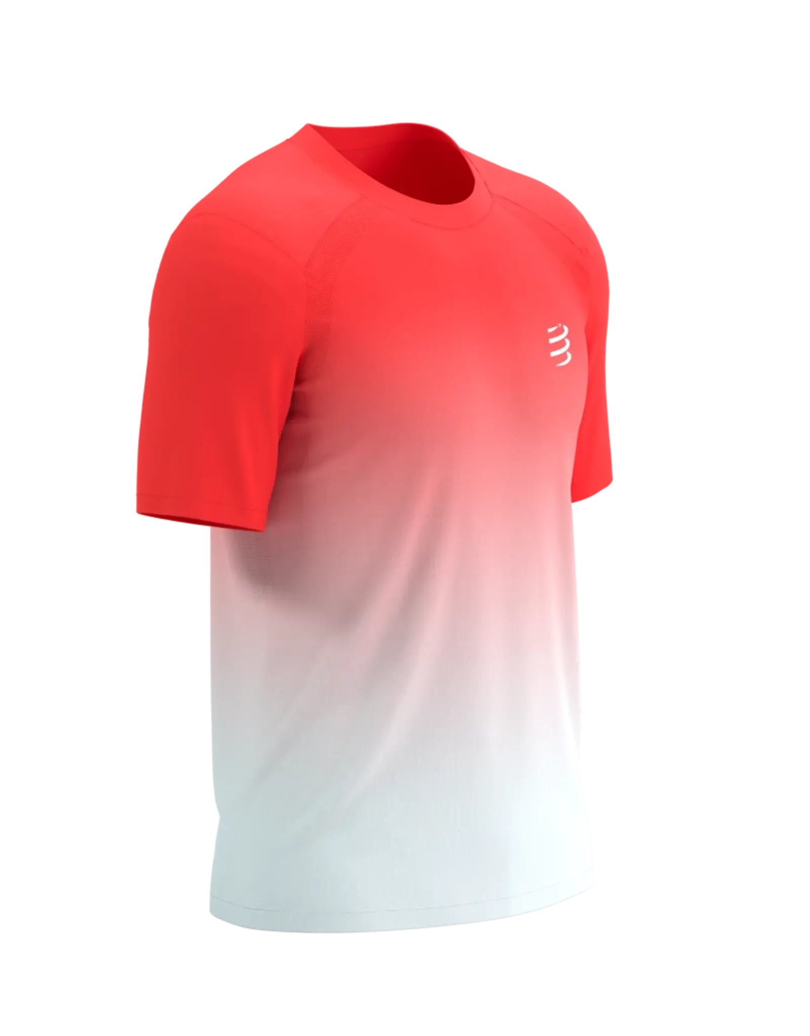Compressport Performance SS Tshirt M - Fluo Red/White