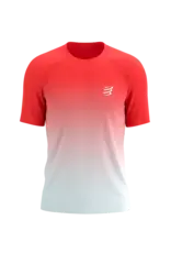 Compressport Performance SS Tshirt M - Fluo Red/White