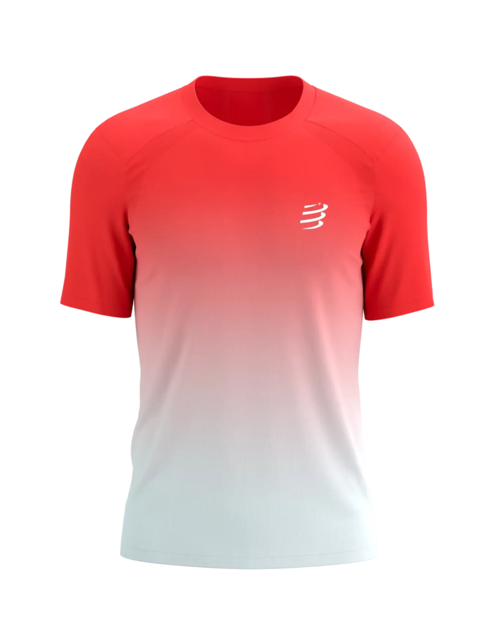 Compressport Performance SS Tshirt M - Fluo Red/White