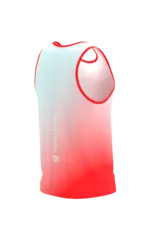 Compressport Performance Singlet M - Fluo Red/White