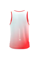 Compressport Performance Singlet M - Fluo Red/White