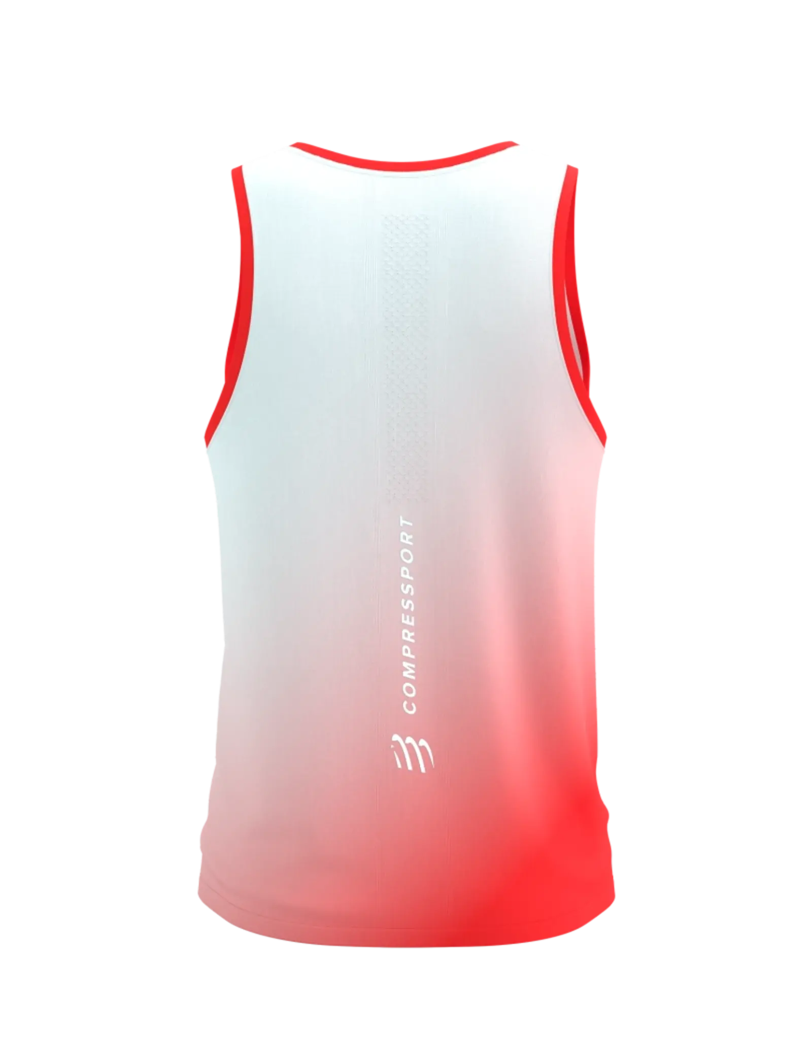 Compressport Performance Singlet M - Fluo Red/White