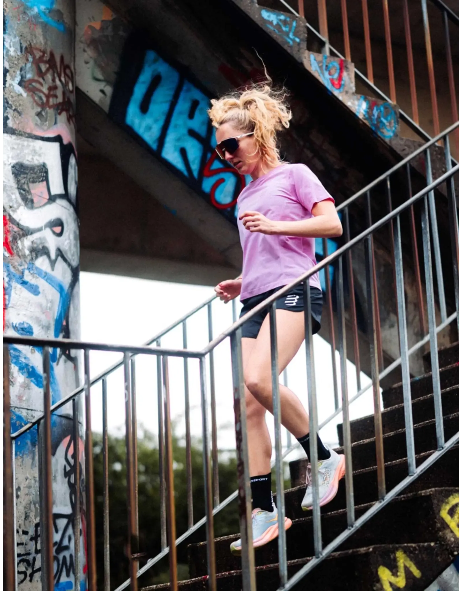 Compressport Performance Ss Tshirt W - Cyclamen