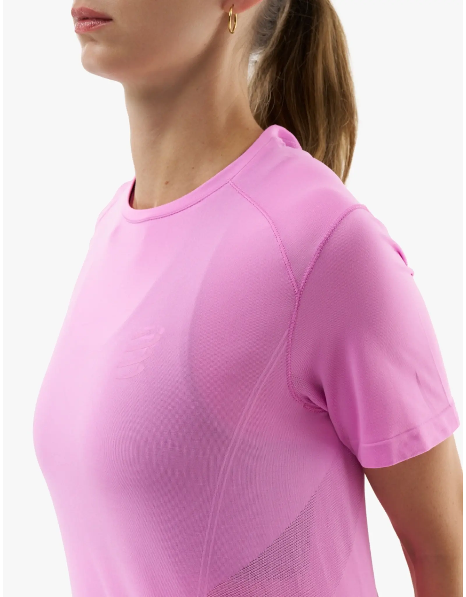 Compressport Performance Ss Tshirt W - Cyclamen
