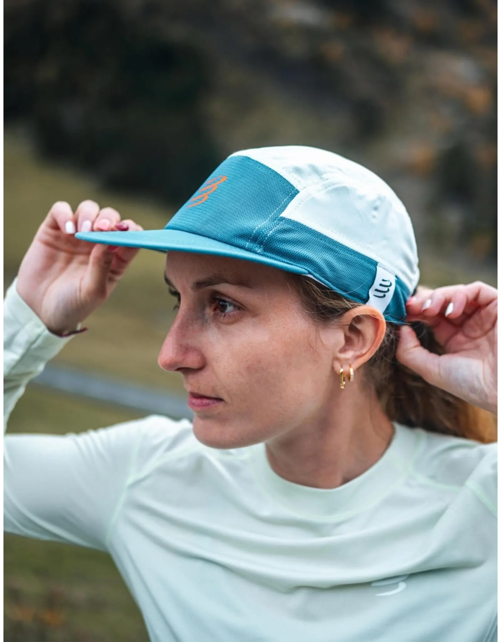 Compressport 5 Panel Light Cap - Stargazer/Aqua