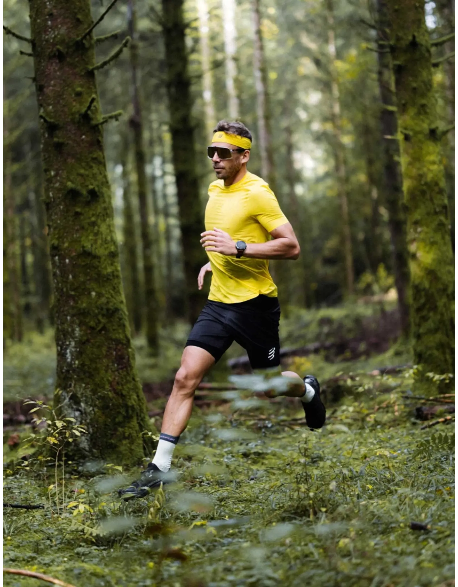 Compressport Thin Headband On/Off - Ceylon Yellow