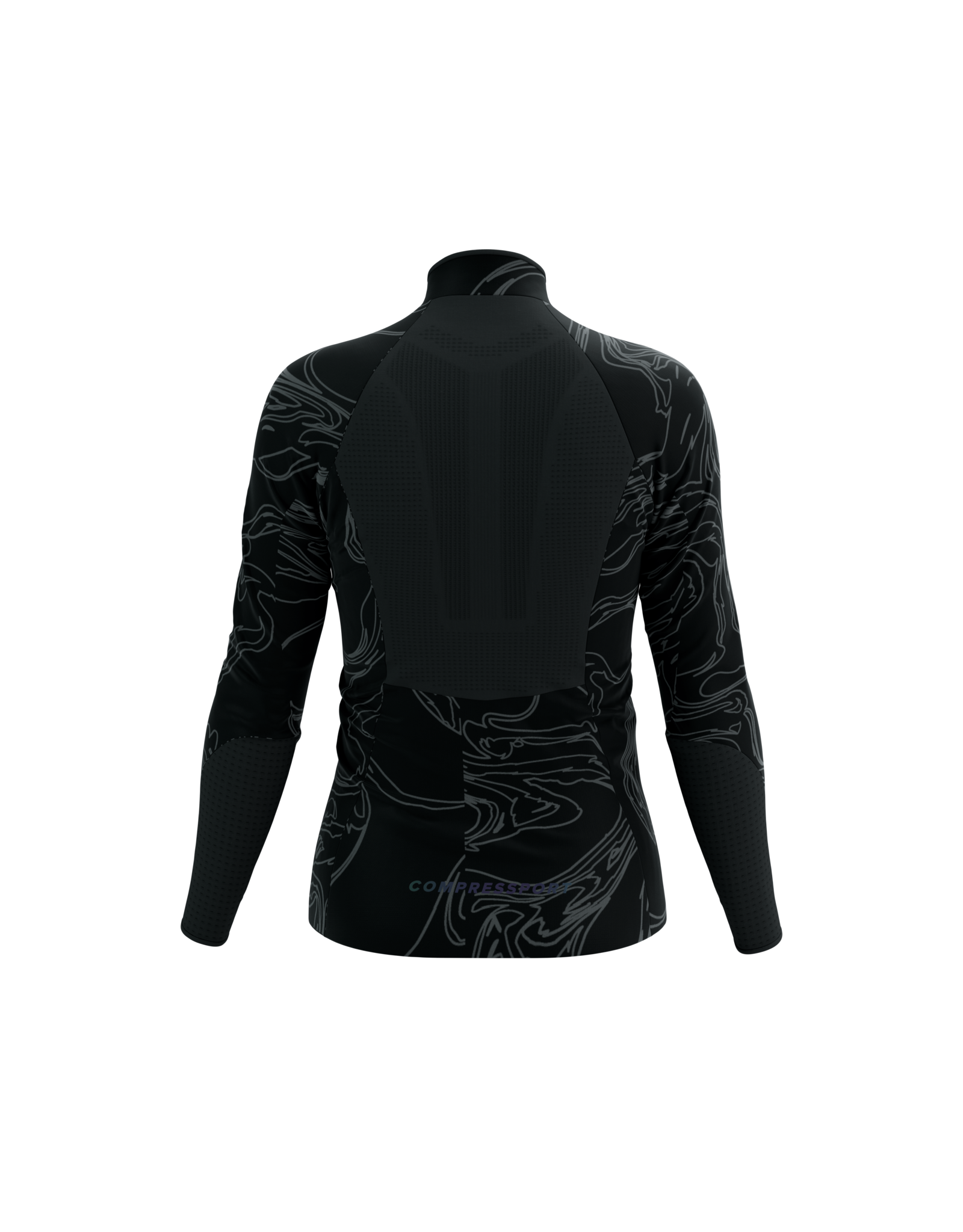 Compressport Hurricane Windproof Jacket W Aurora  - Black/Aurora