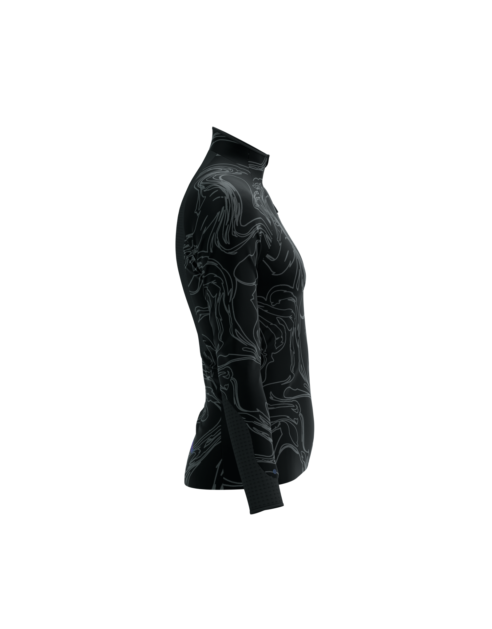Compressport Hurricane Windproof Jacket W Aurora  - Black/Aurora