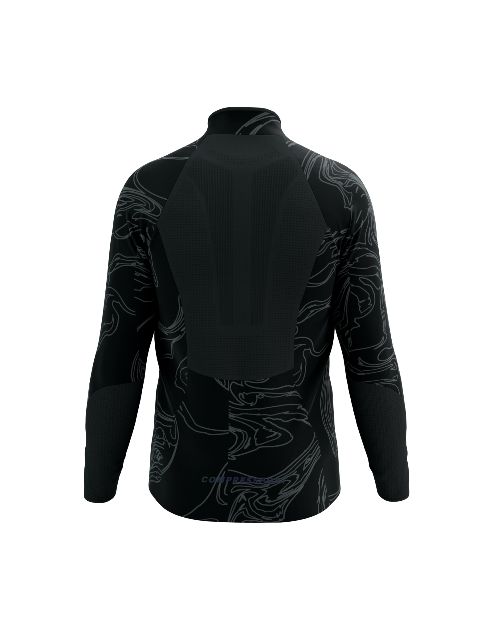 Compressport Hurricane Windproof Jacket M Aurora  - Black/Aurora