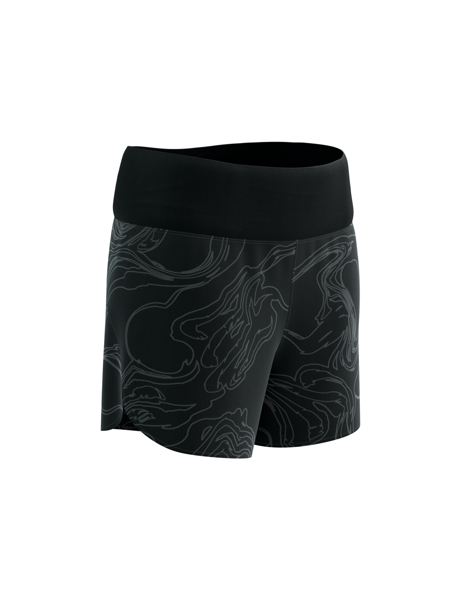 Compressport Performance Short W Aurora - Black/Aurora