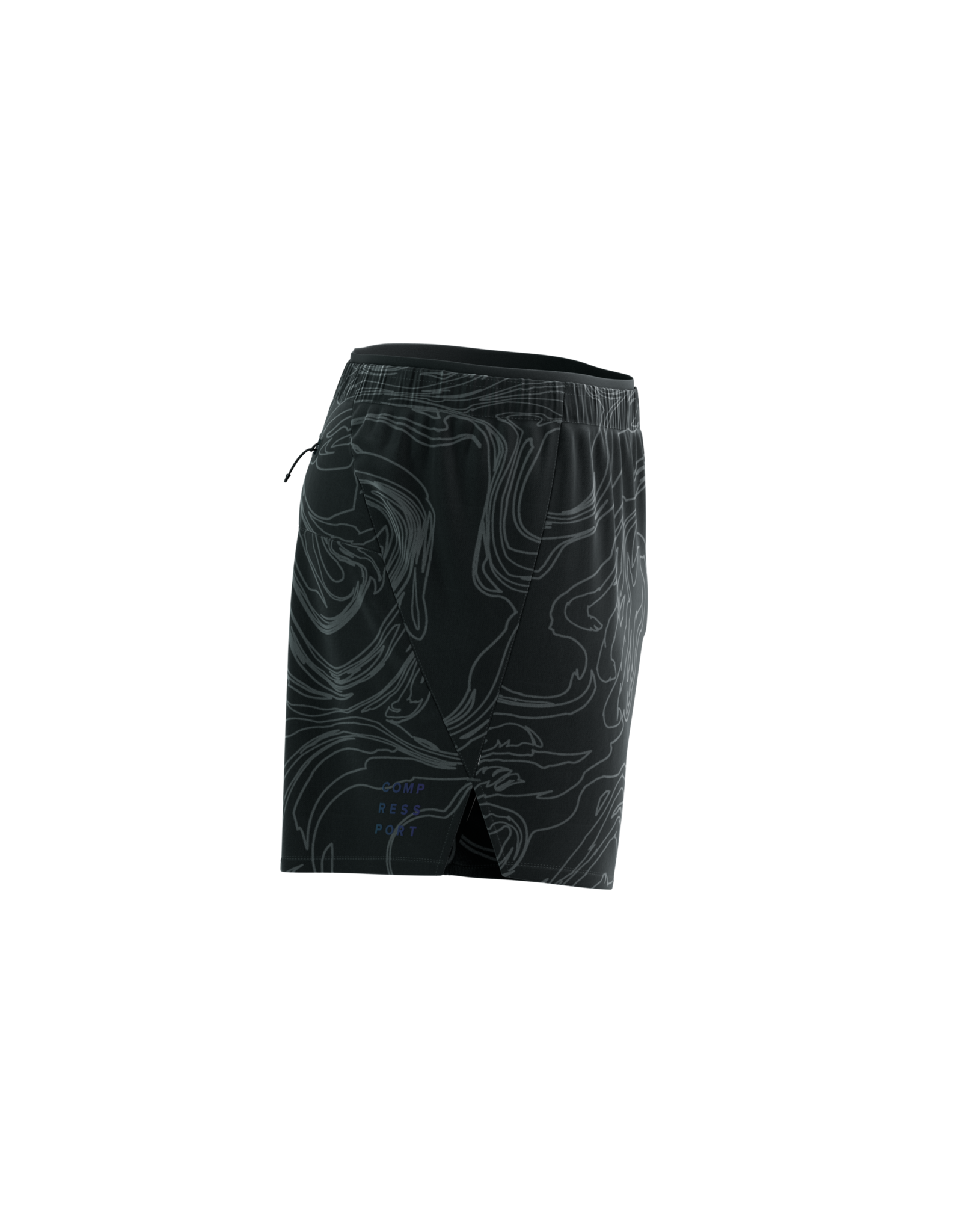 Compressport Performance Short M Aurora  - Black/Aurora