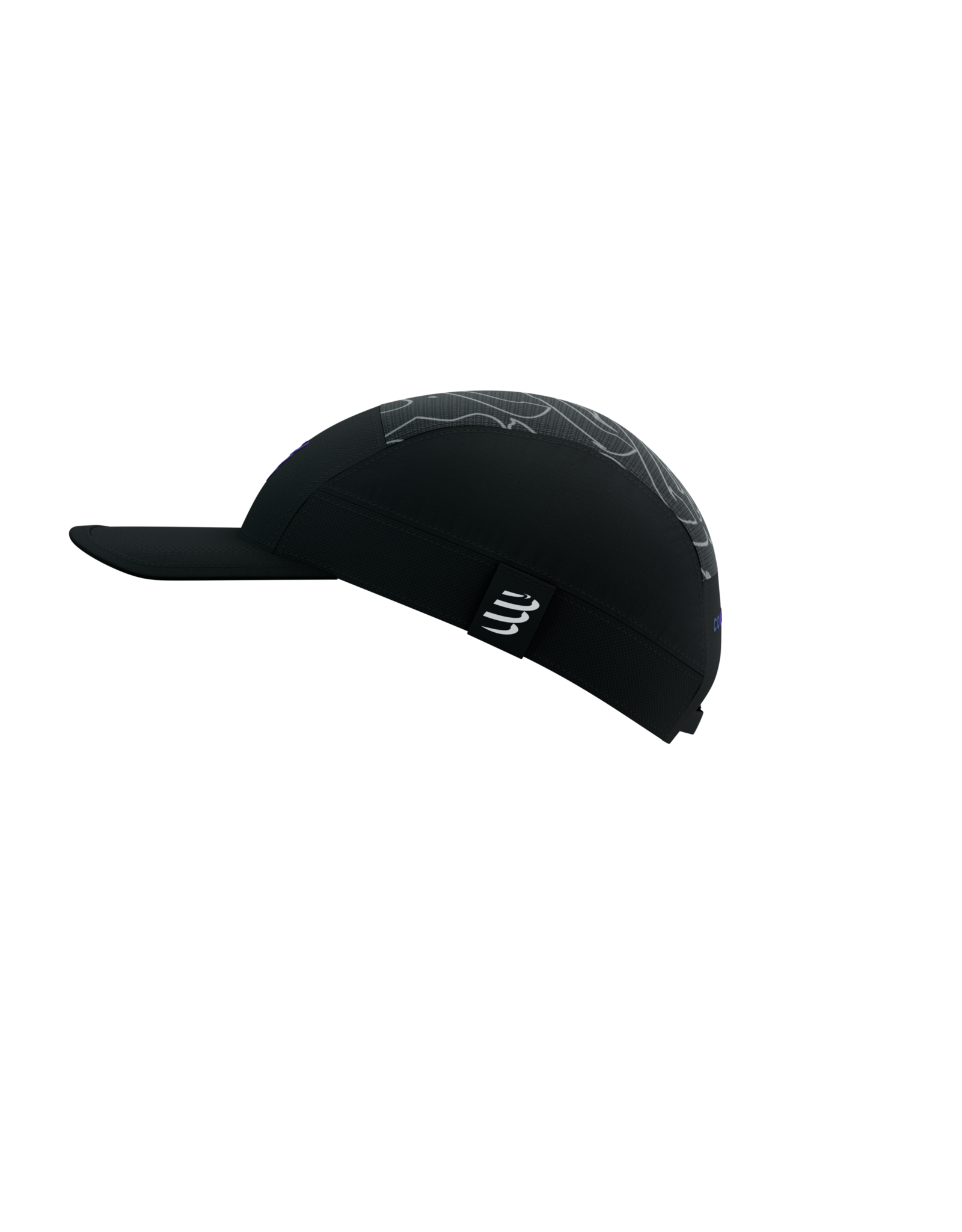 Compressport 5 Panel Light Cap Aurora - Black/Aurora