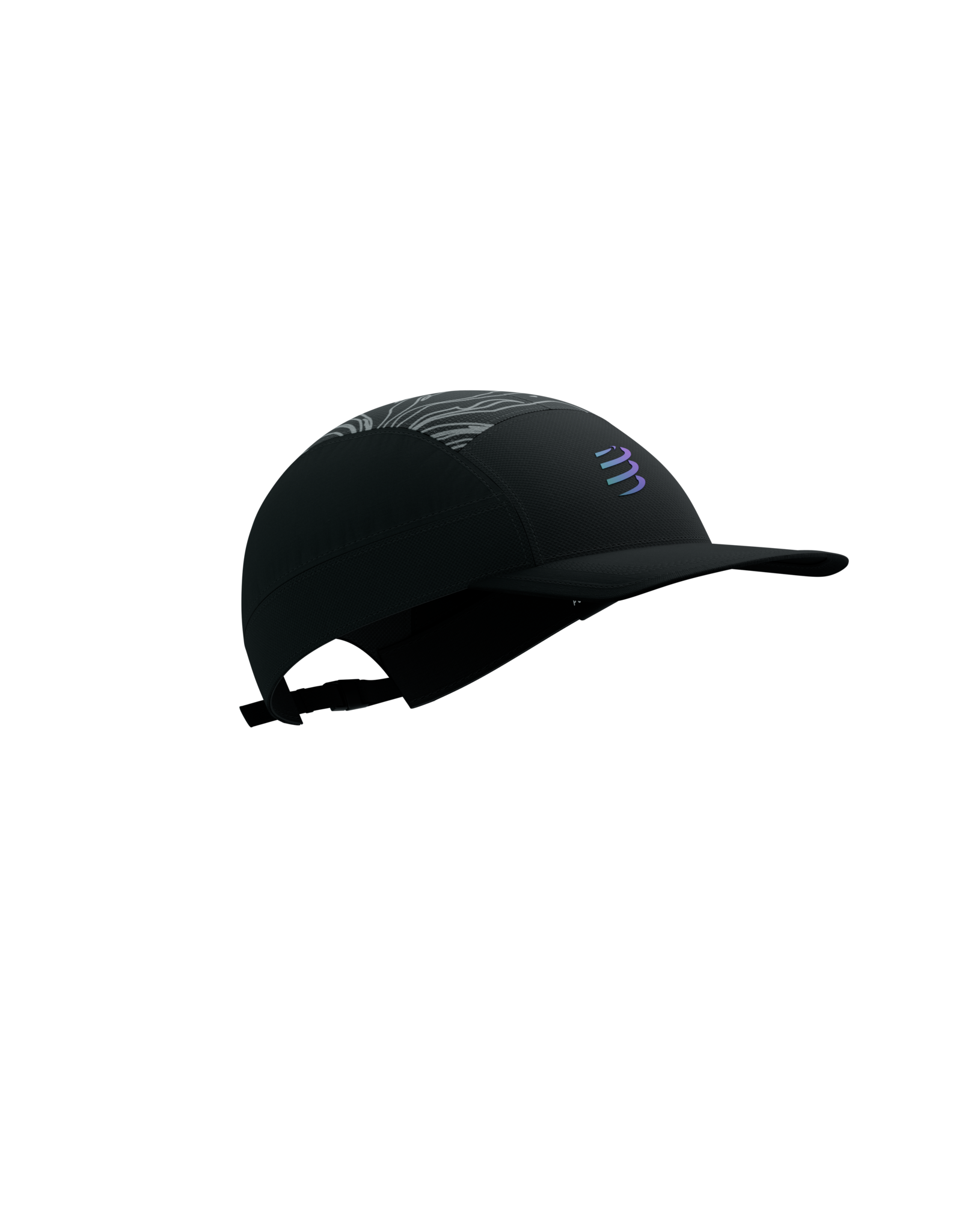 Compressport 5 Panel Light Cap Aurora - Black/Aurora
