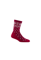 Darn Tough Shetland Crew Lightweight with Cushion - Burgundy