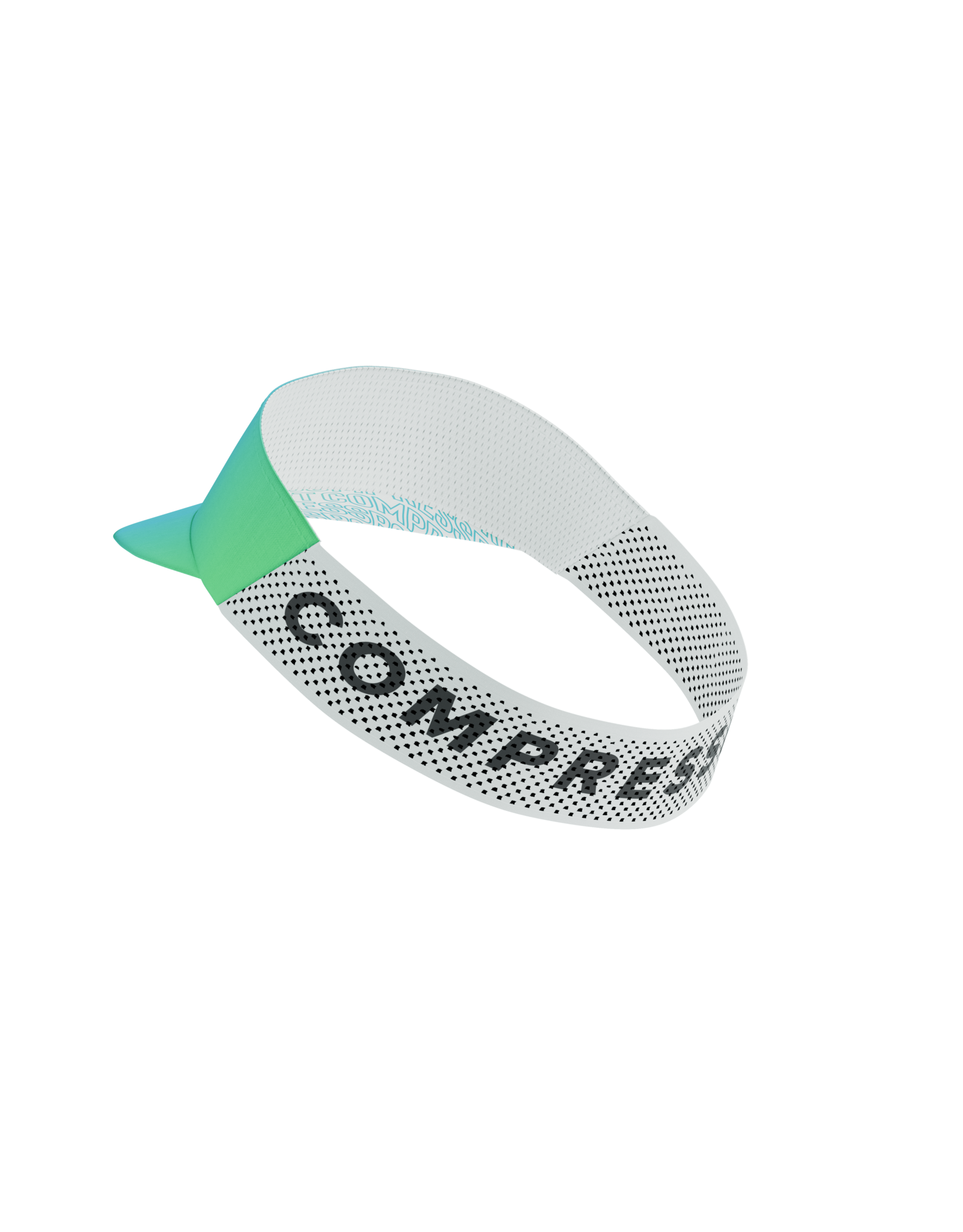 Compressport Pro Racing Visor - Star White/Blue-Green