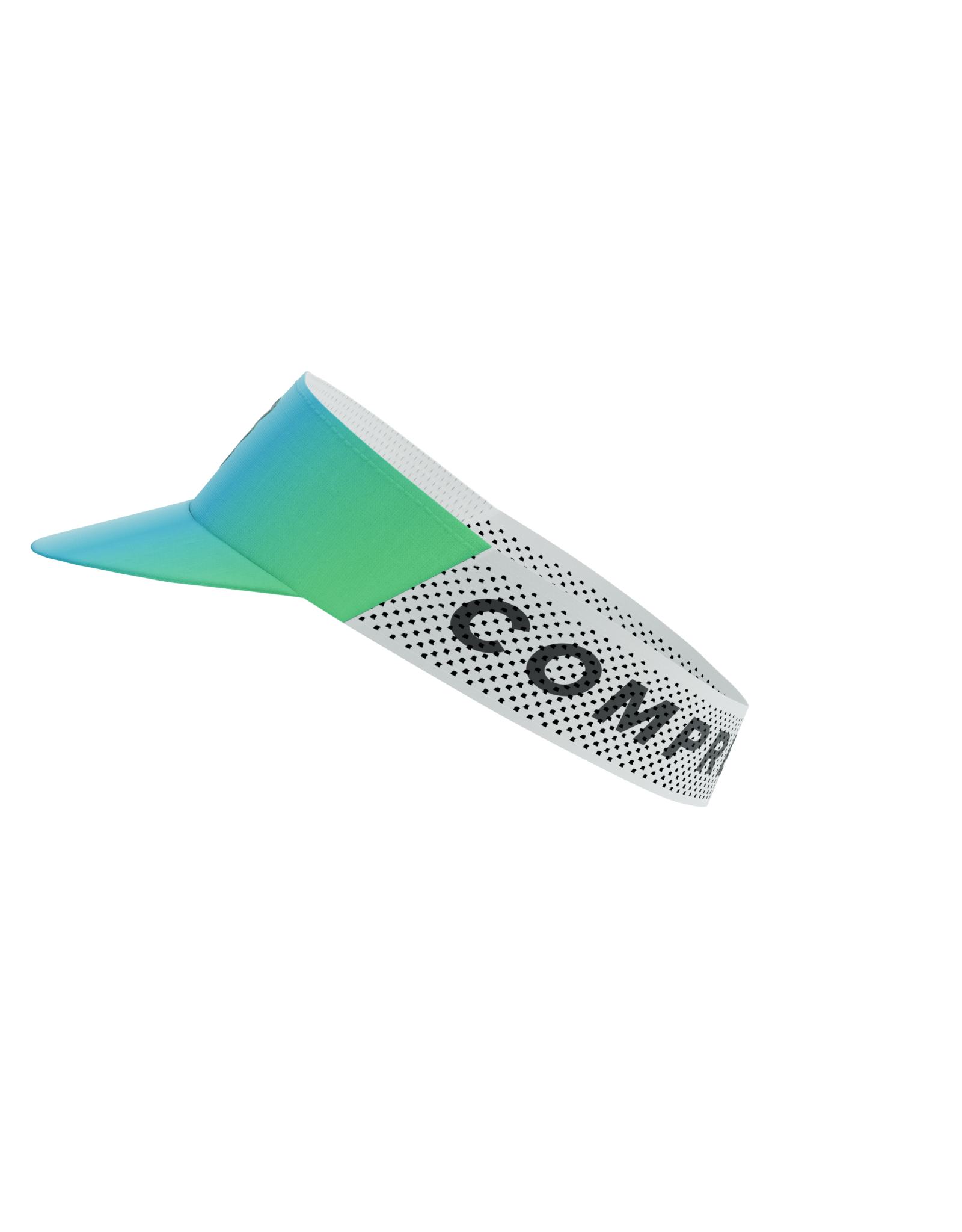 Compressport Pro Racing Visor - Star White/Blue-Green