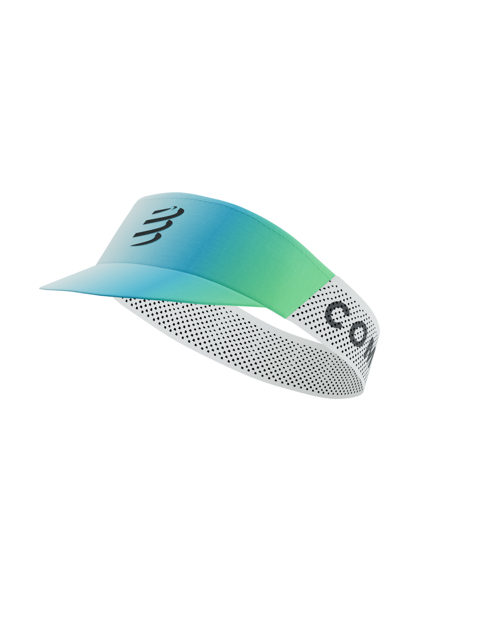 Compressport Pro Racing Visor - Star White/Blue-Green