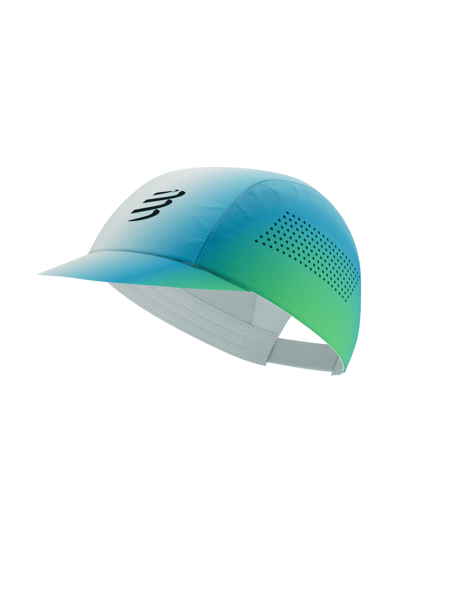 Compressport Pro Racing Cap - Star White/Blue-Green