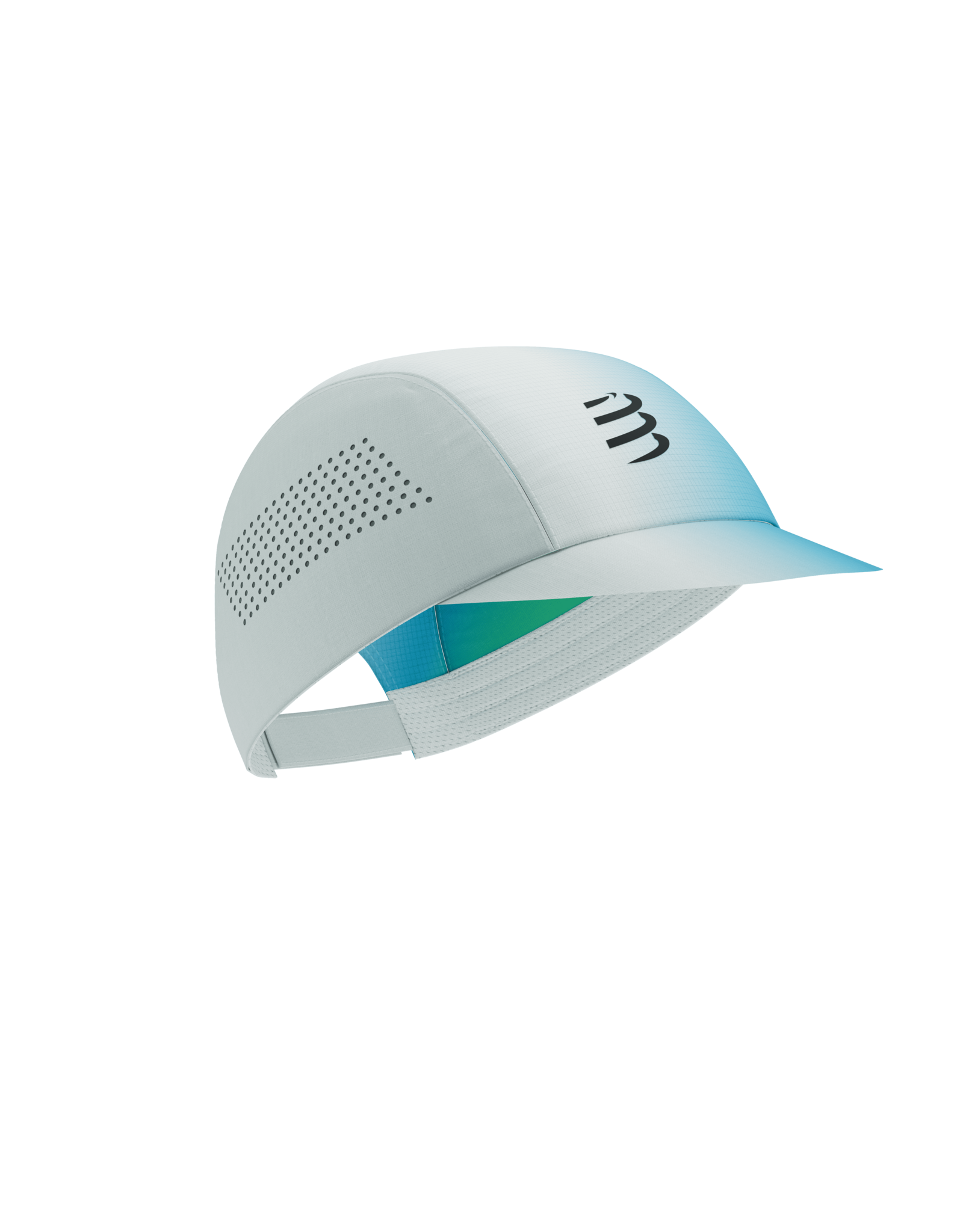 Compressport Pro Racing Cap - Star White/Blue-Green