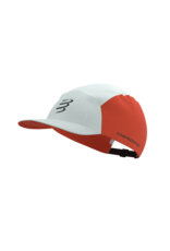 Compressport 5 Panel Cap - Star White/Tigerlily