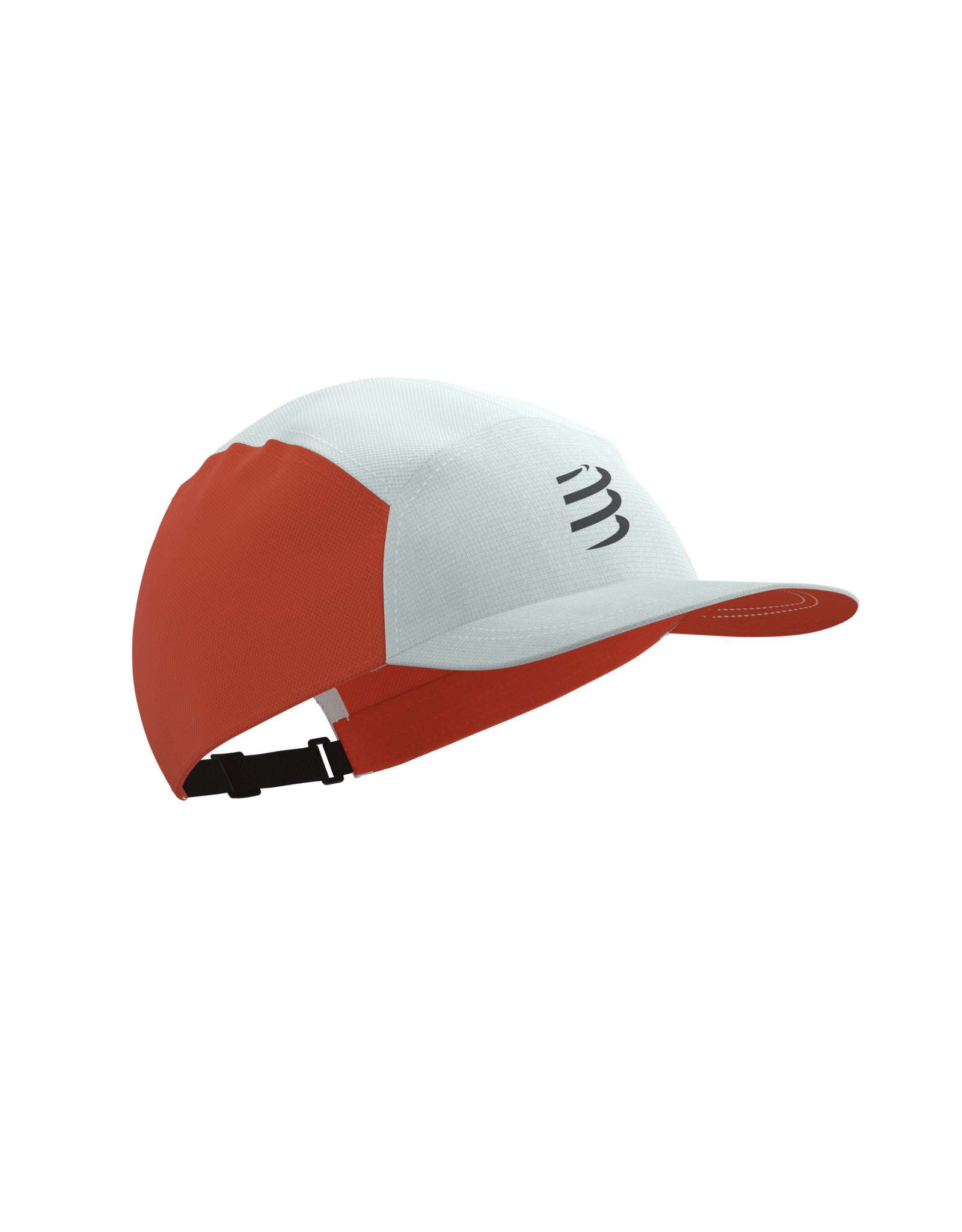 Compressport 5 Panel Cap - Star White/Tigerlily