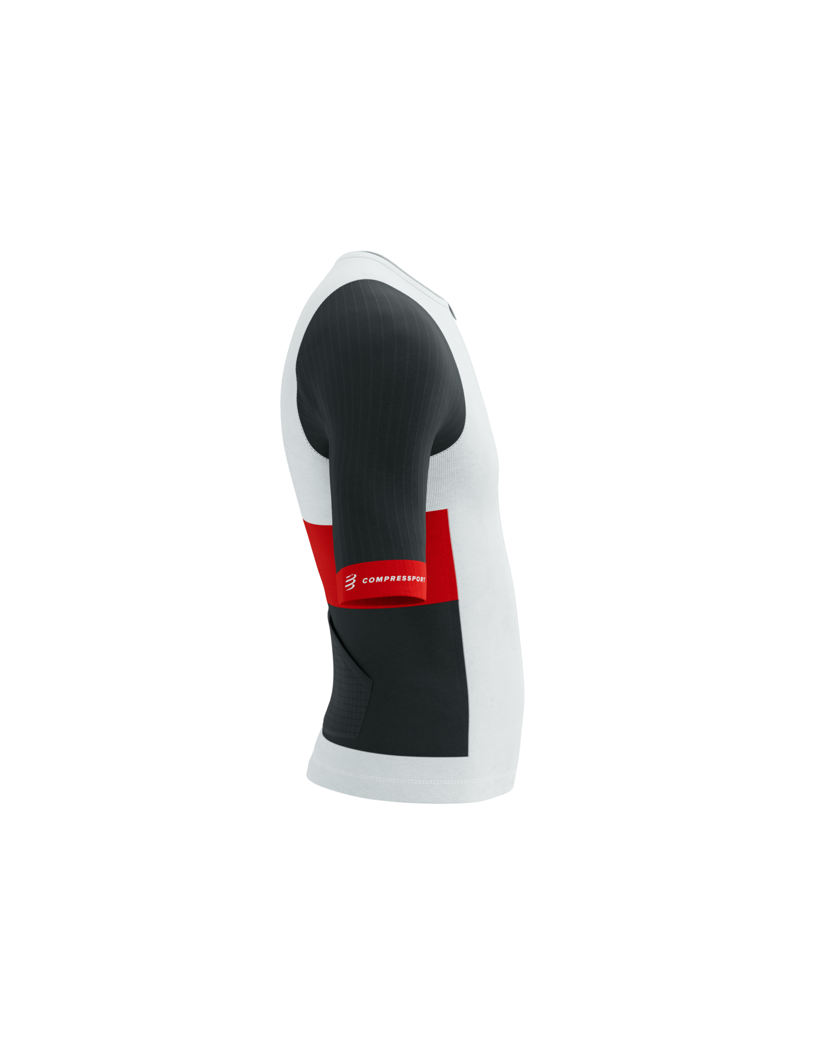 Compressport Stream SS Tri Top M - White/Black