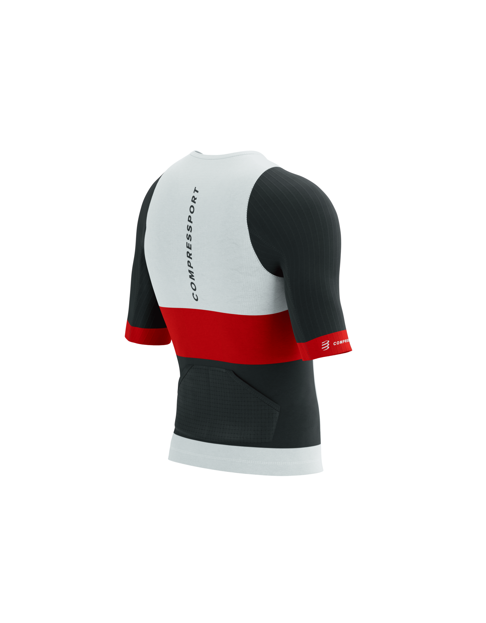 Compressport Stream SS Tri Top M - White/Black