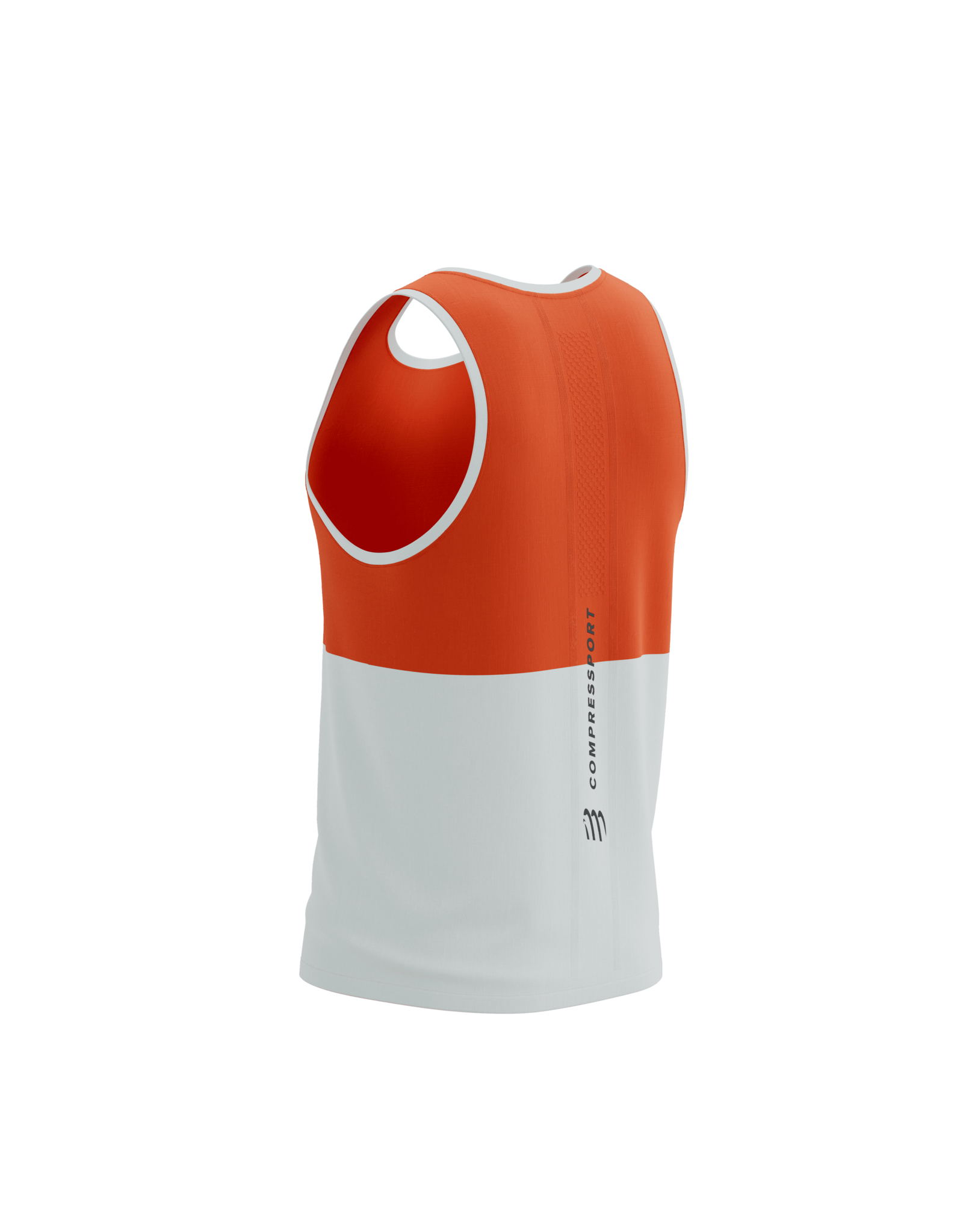 Compressport Performance Singlet M - Tigerlily/Star White