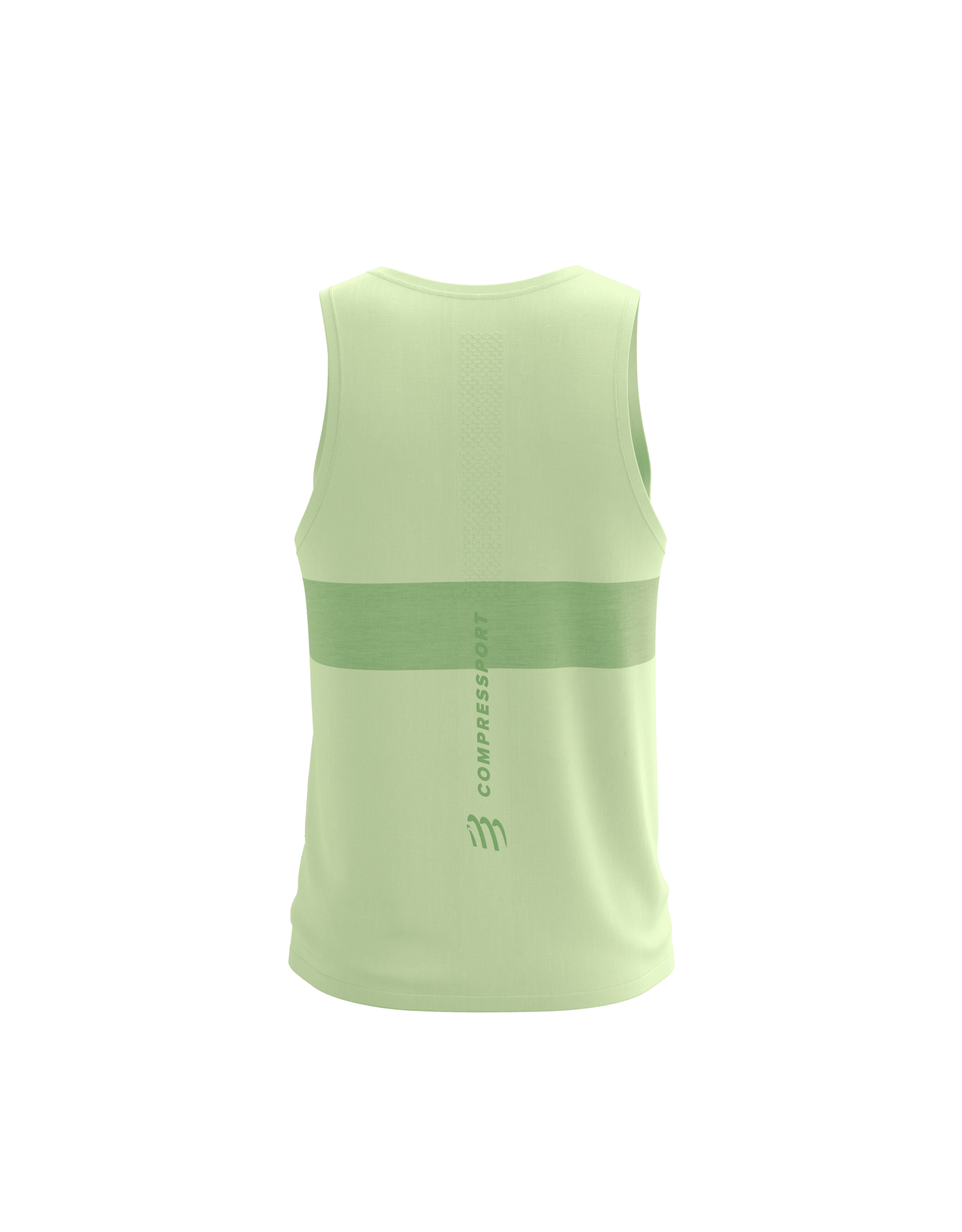 Compressport Performance Singlet M - Cream/Neon Green