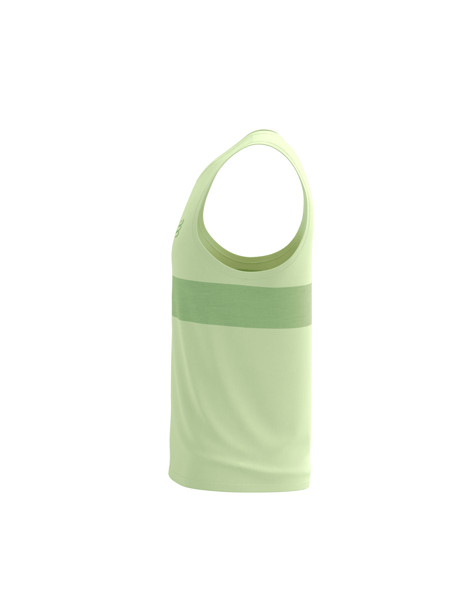 Compressport Performance Singlet M - Cream/Neon Green