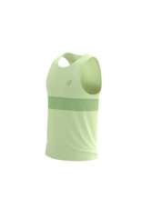 Compressport Performance Singlet M - Cream/Neon Green