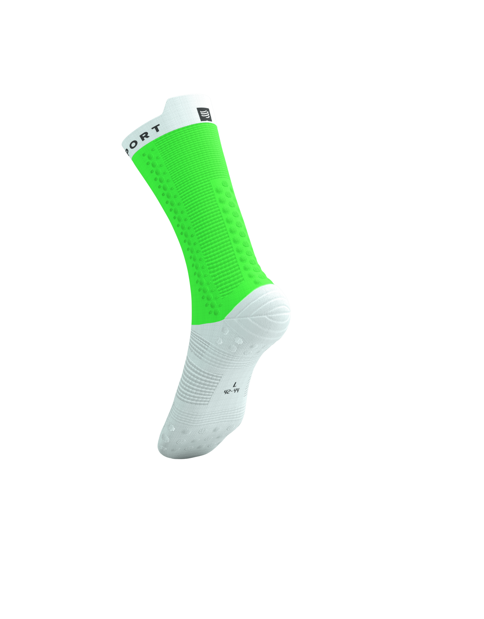 Compressport Pro Racing Socks V4.0 Bike - Neon Green/White