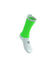 Compressport Pro Racing Socks V4.0 Bike - Neon Green/White
