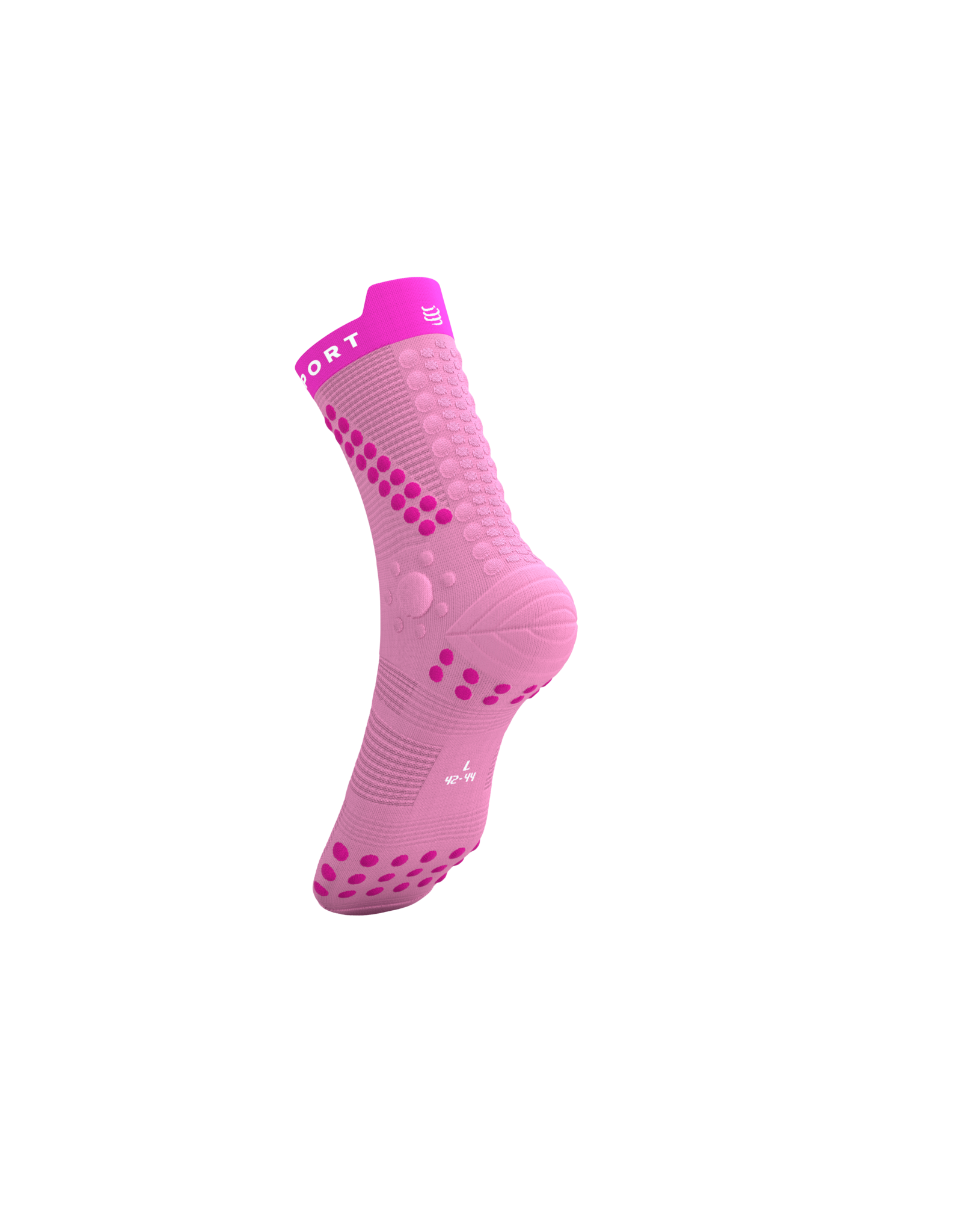 Compressport Pro Racing Socks V4.0 Trail - Begonia/Neon Pink