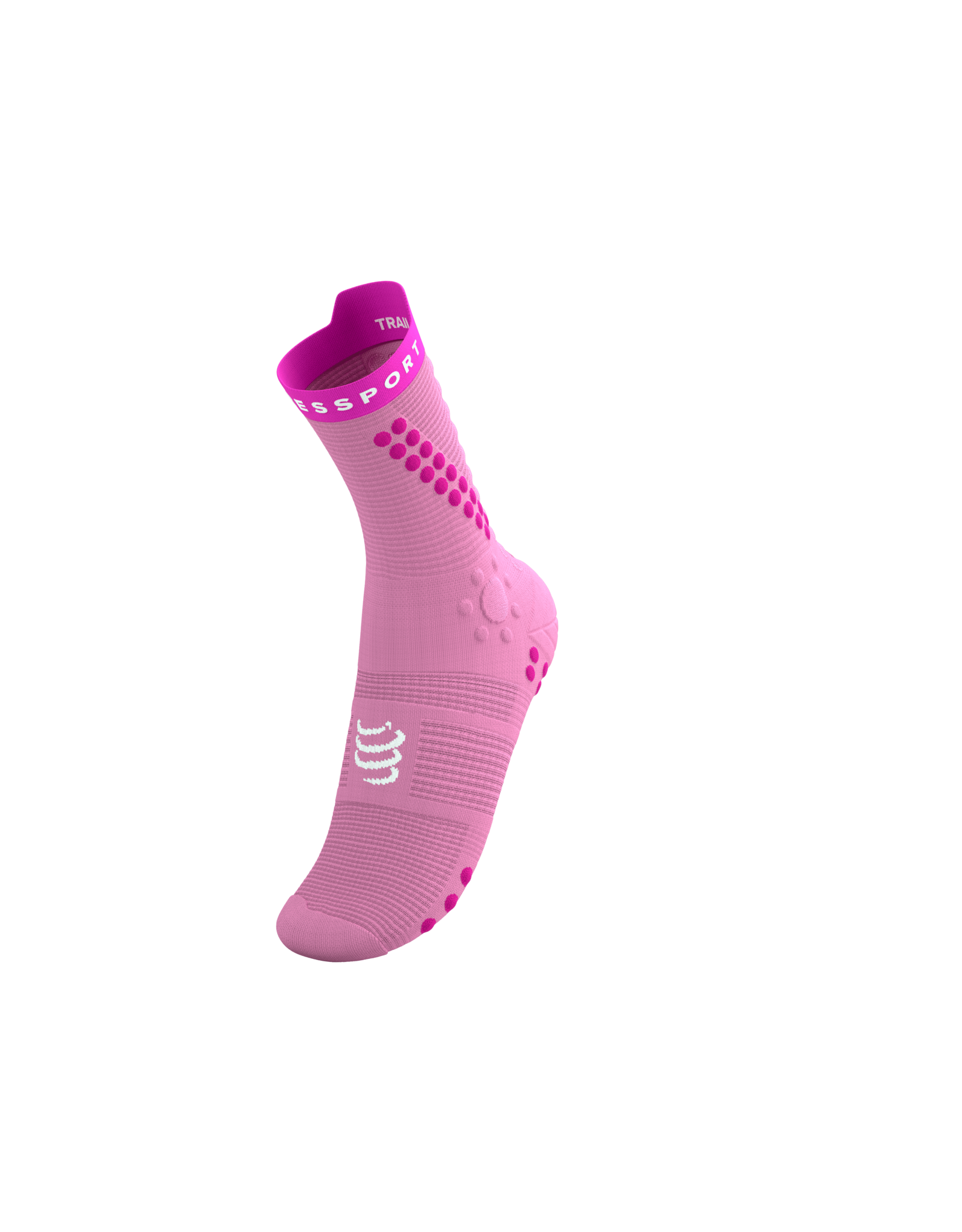 Compressport Pro Racing Socks V4.0 Trail - Begonia/Neon Pink