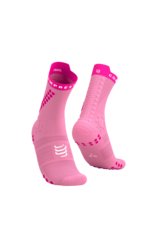 Compressport Pro Racing Socks V4.0 Trail - Begonia/Neon Pink