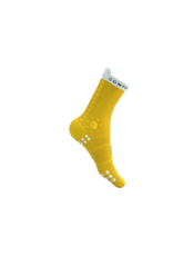 Compressport Pro Racing Socks V4.0 Trail - Lemon/White