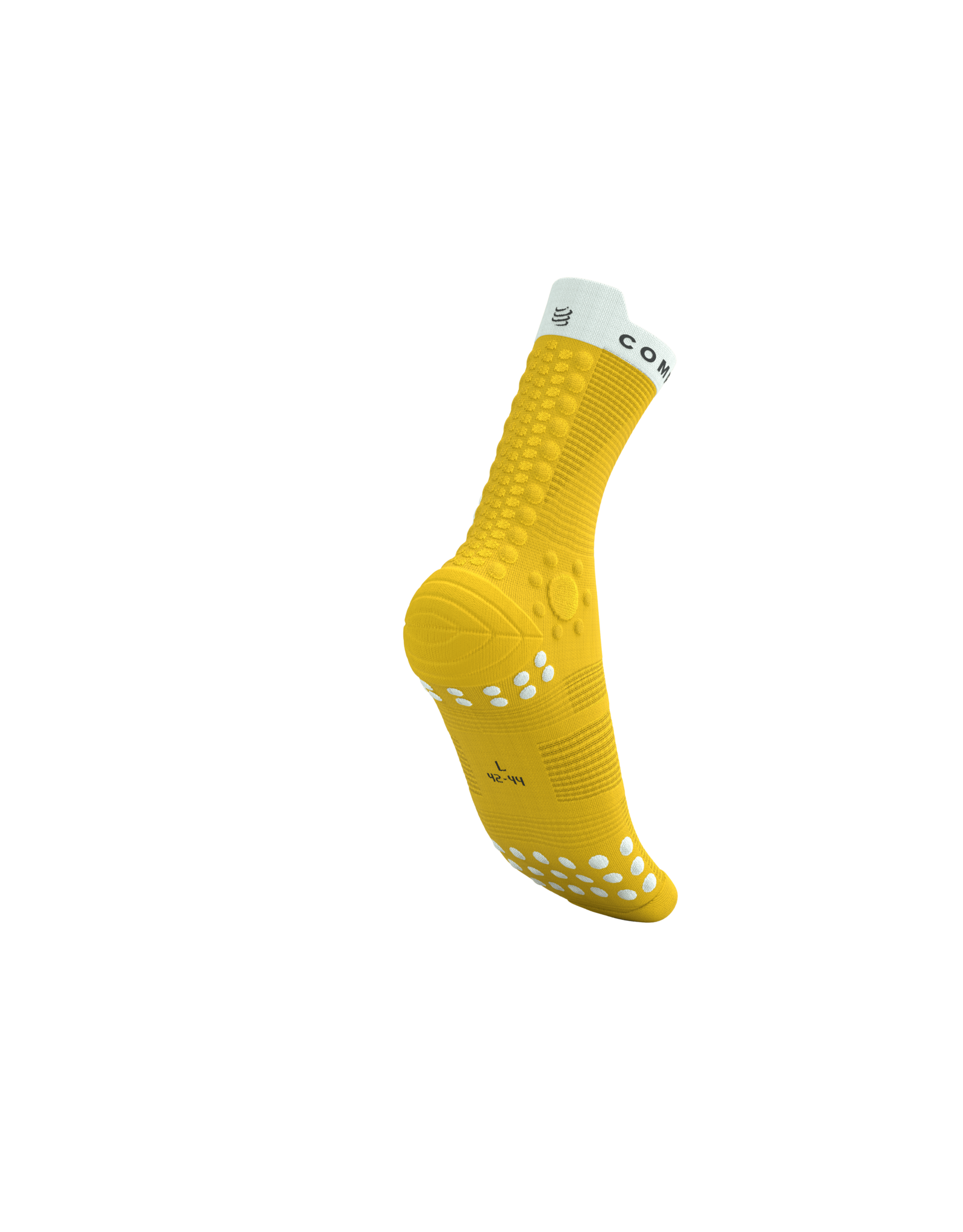Compressport Pro Racing Socks V4.0 Trail - Lemon/White