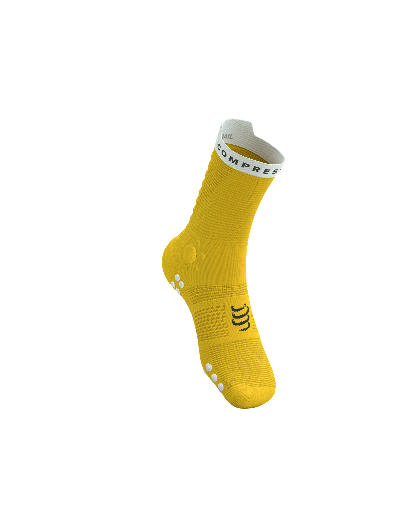 Compressport Pro Racing Socks V4.0 Trail - Lemon/White